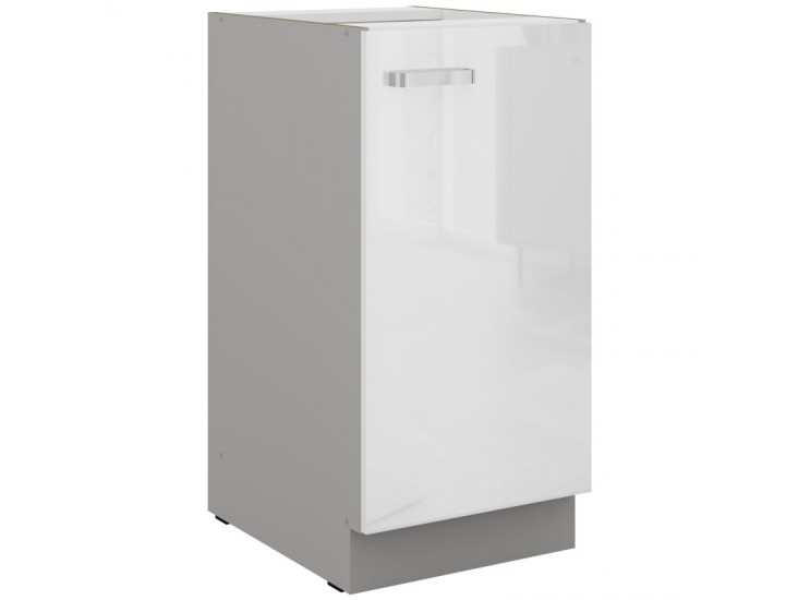 NIKI 25. 40 D 1F BB 40x82x52cm fényes fehér/szürke (munkalap nélkül)