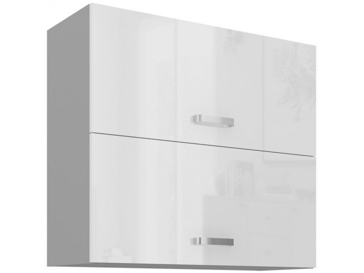 NIKI 25. 80 GU-72 2F  80x71,5x31cm fényes fehér/szürke