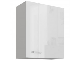 Niki 25. 60 G-72 1F 80x71,5x31cm fényes fehér/szürke konyha