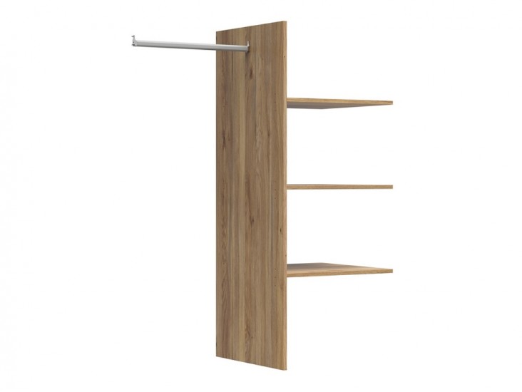 Sawira II WKSZF (akasztó+3db polc) mauvella tölgy