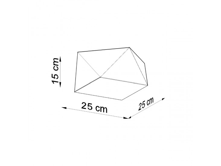 Hexa 25 ezüst mennyezeti lámpa Hexa 25 ezüst mennyezeti lámpa