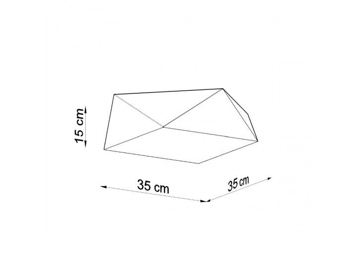 Hexa 35 ezüst mennyezeti lámpa Hexa 35 ezüst mennyezeti lámpa