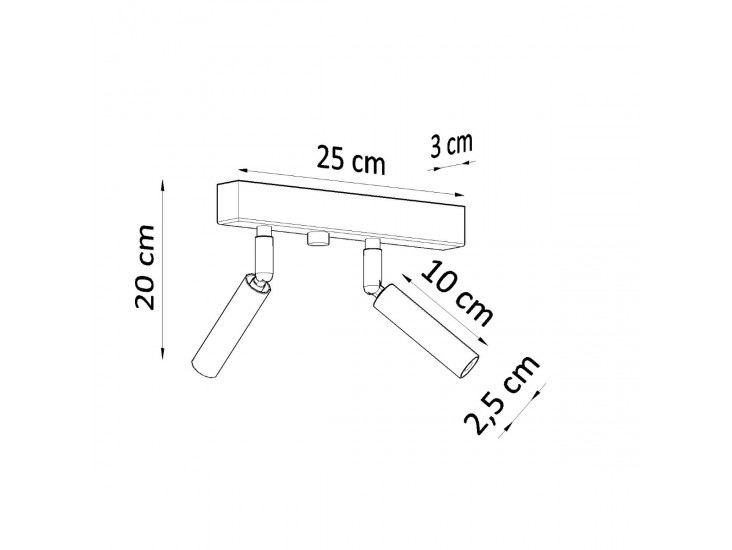 Eyetech 2 fehér mennyezeti lámpa Eyetech 2 fehér mennyezeti lámpa