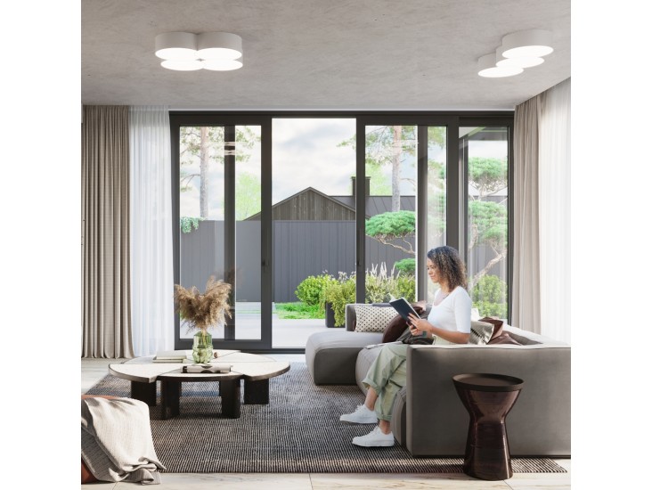 Circle 1 fehér mennyezeti lámpa