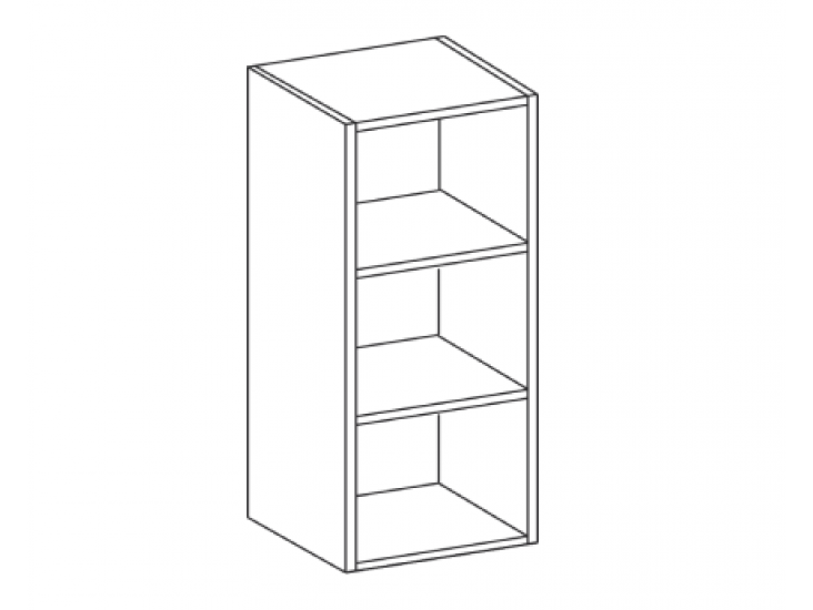 NIKI 7. 15 G OTW 72 15x71,5x30cm fényes krém/szürke