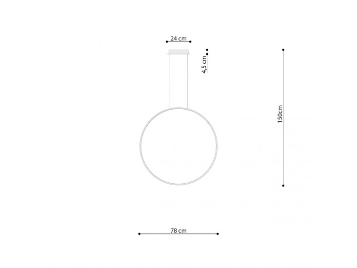 Rio 78 arany LED 3000K függőlámpa Rio 78 arany LED 3000K függőlámpa