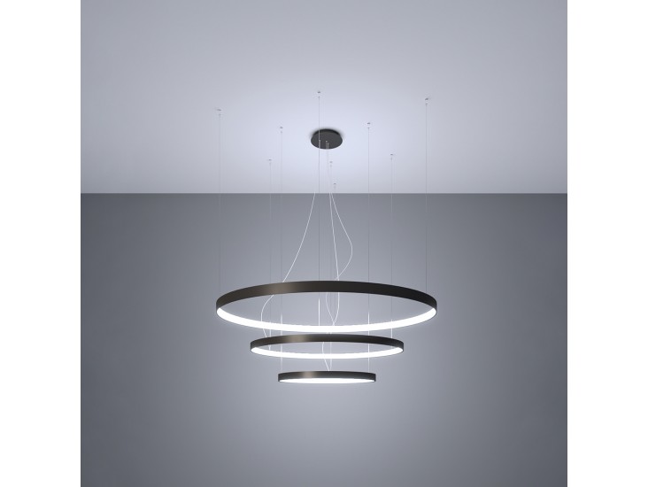 Rio 3 55/78/110 fekete LED 4000K csillár Rio 3 55/78/110 fekete LED 4000K csillár