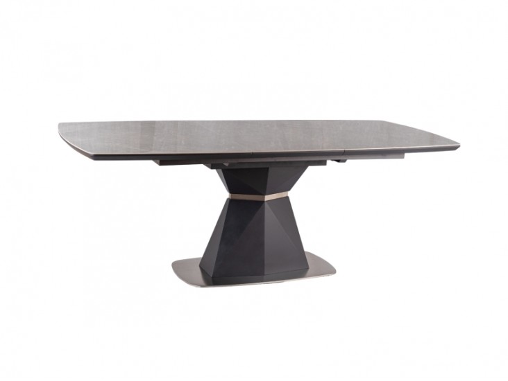 Cortez Ceramic asztal márványhatású SZÜRKE / antracit MAT 160 (210) X90 Cortez Ceramic asztal márványhatású SZÜRKE / antracit MAT 160 (210) X90