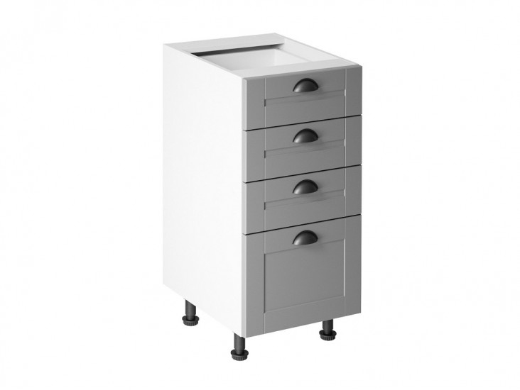 Linea D40S4 - alsó 400-as 4 fiókos szekrény Linea D40S4 - alsó 400-as 4 fiókos szekrény
