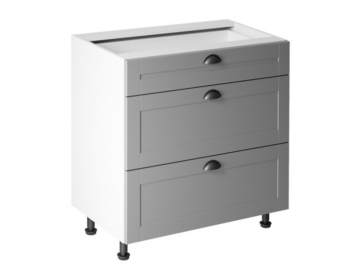 Linea D80S3 - alsó 800-as 3 fiókos szekrény