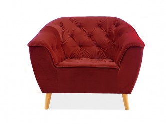Galaxy 1 Velvet fotel bordó Bluvel 59 / bükk (készlet erejéig)