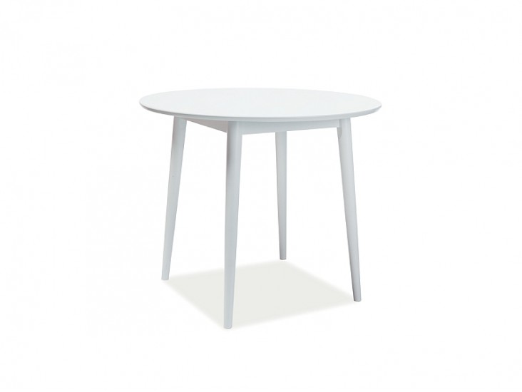 Larson körasztal szürke MDF/fehérített tölgy láb (90X90) Larson körasztal szürke MDF/fehérített tölgy láb (90X90)