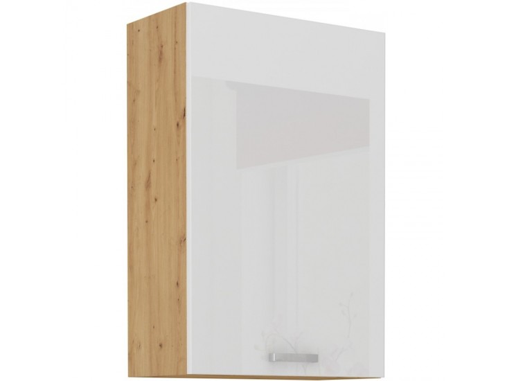 Niki 28. 60 G-90 1F 60x90x31cm fényes fehér/artisan tölgy Niki 28. 60 G-90 1F 60x90x31cm fényes fehér/artisan tölgy