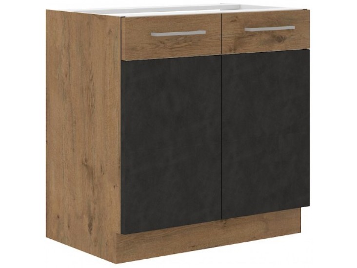 Niki 29. 80 D 2F BB 80x82x52cm matera/lancelot tölgy (munkalap nélkül)