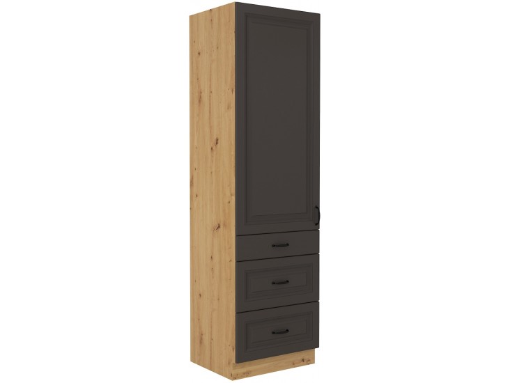 Niki 33. 60 DKS-210 3S 1F 60x210x57cm grafit/ artisan tölgy Niki 33. 60 DKS-210 3S 1F 60x210x57cm grafit/ artisan tölgy