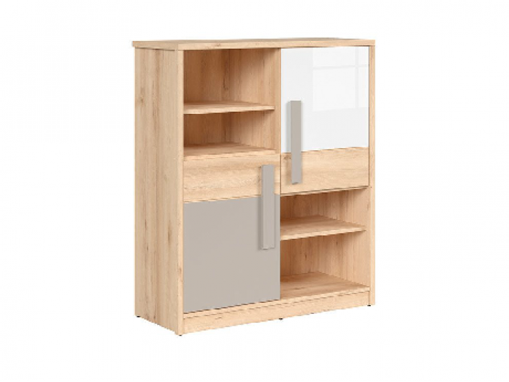 Namek REG2D szürke/ fényes fehér/ iconic bükk Namek REG2D szürke/ fényes fehér/ iconic bükk