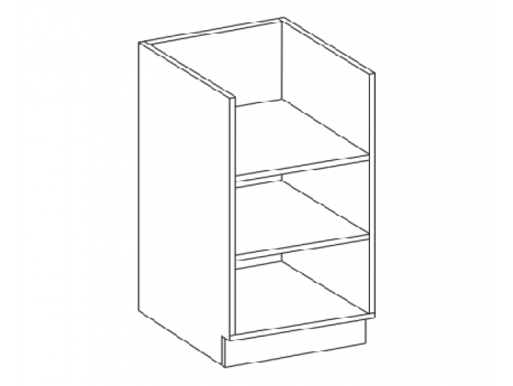 NIKI 6. 15 D OTW BB 15x82x52cm fényes szürke/szürke (munkalap nélkül)