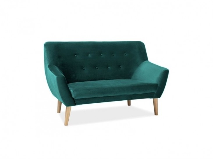 Nordic-2 Velvet kanapé bükk/Bluvel 78 zöld bársony Nordic-2 Velvet kanapé bükk/Bluvel 78 zöld bársony