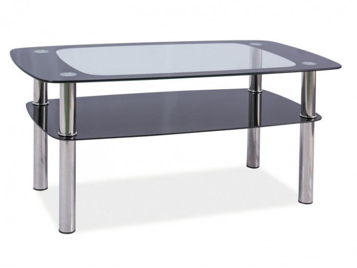 Rava C dohányzóasztal króm láb/üveg (100x60x55) Rava C dohányzóasztal króm láb/üveg (100x60x55)