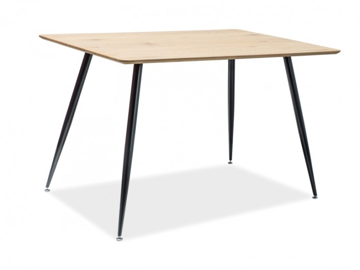 Remus asztal 120X80 tölgy MDF/fekete fém láb Remus asztal 120X80 tölgy MDF/fekete fém láb