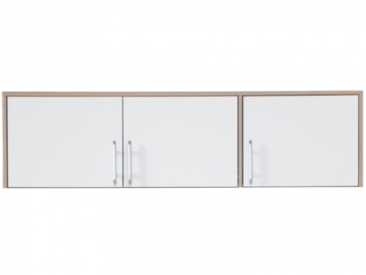 Smart SRN2 3 ajtós felső szekrény  fehér lux/sonoma tölgy
