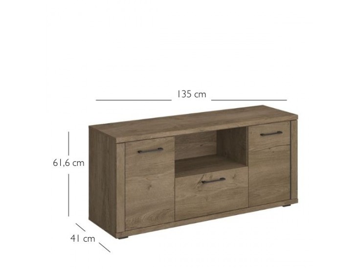 Cordan RTV 2D1S TV állvány lefkas tölgy Cordan RTV 2D1S TV állvány lefkas tölgy