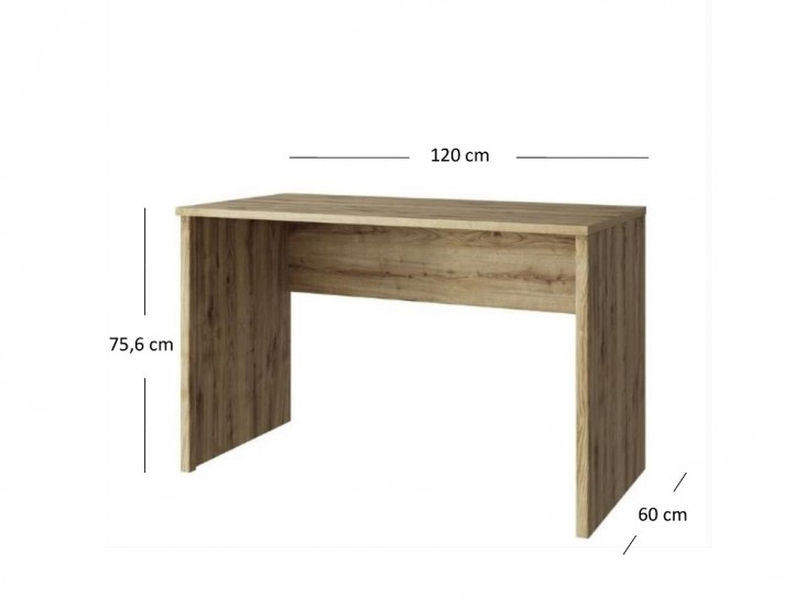 Doorset B 120 íróasztal navarra tölgy
