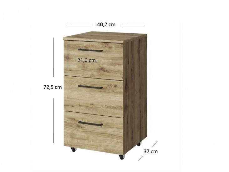 Doorset KON 3S konténer navarra tölgy Doorset KON 3S konténer navarra tölgy