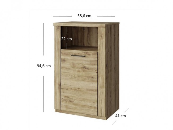 Doorset SZ1D komód navarra tölgy Doorset SZ1D komód navarra tölgy