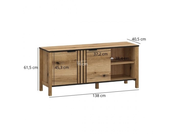 Helix RTV2D tv állvány evoke tölgy Helix RTV2D tv állvány evoke tölgy