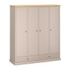 Idello SZ4D2S gardrób szekrény kőtölgy/ taupe