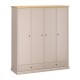 Idello SZ4D2S gardrób szekrény kőtölgy/ taupe Idello SZ4D2S gardrób szekrény kőtölgy/ taupe