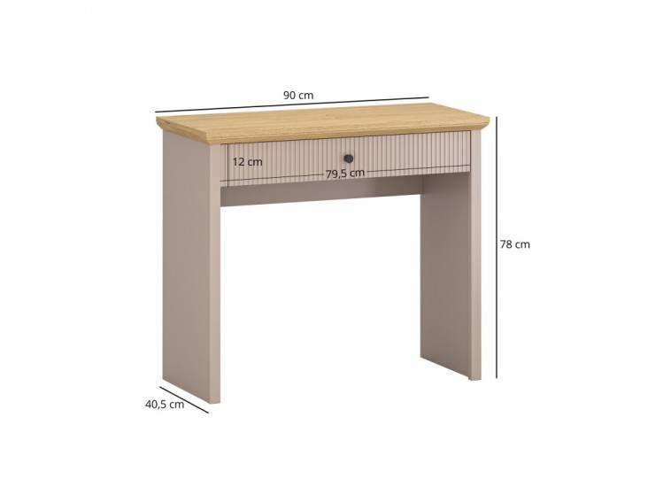 Idello TOL1S fésülködő asztal kőtölgy/ taupe Idello TOL1S fésülködő asztal kőtölgy/ taupe