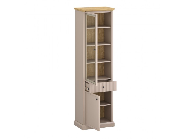 Idello W1D1W1S vitrin kőtölgy/ taupe Idello W1D1W1S vitrin kőtölgy/ taupe