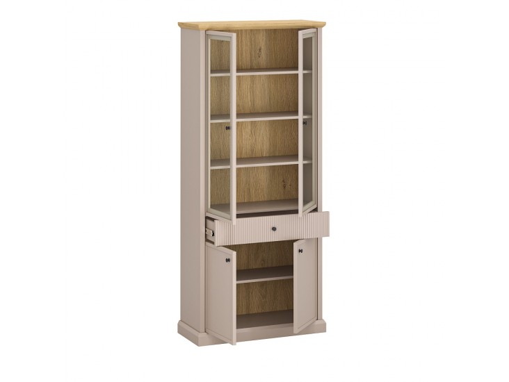 Idello W2D2W1S vitrin kőtölgy/ taupe Idello W2D2W1S vitrin kőtölgy/ taupe