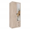 Kami tükrös gardróbszekrény SZL2D2S sonoma tölgy