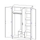 Kami tükrös gardróbszekrény SZL3D2S artisan tölgy/ kasmír Kami tükrös gardróbszekrény SZL3D2S artisan tölgy/ kasmír
