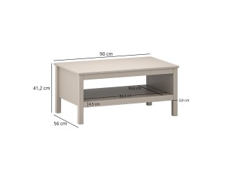 Kleo LAW90 asztalka taupe