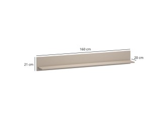 Kleo P160 polc taupe