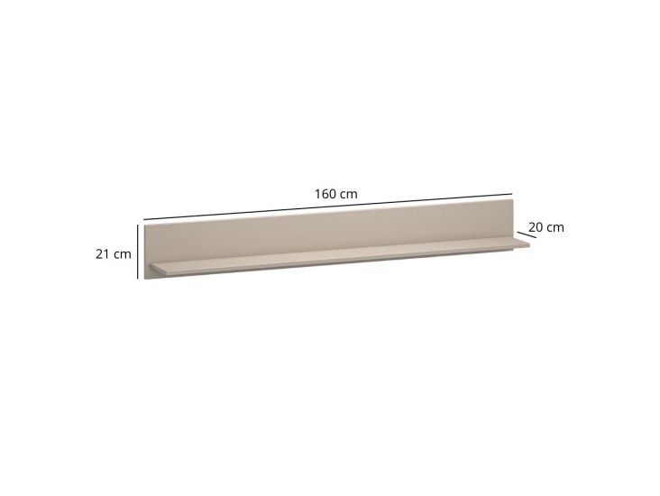 Kleo P160 polc taupe Kleo P160 polc taupe