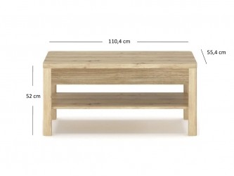 Moris L110 artisan tölgy asztalka
