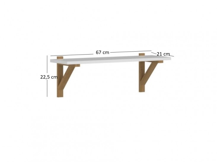 Neptun P65 köves tölgy/ fehér Neptun P65 köves tölgy/ fehér