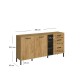 Santes K2D3S antracit/ arany craft tölgy Santes K2D3S antracit/ arany craft tölgy