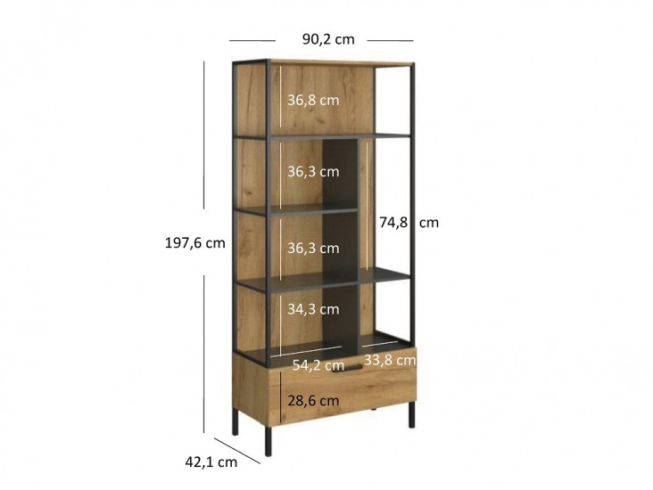 Santes RO1S antracit/ arany craft tölgy Santes RO1S antracit/ arany craft tölgy