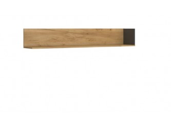 Santes P155 antracit/ arany craft tölgy fali polc