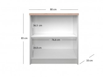 Top Mix R80 polcos szekrény fehér