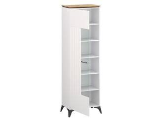 Velutto W1W vitrin evok tölgy/ fehér