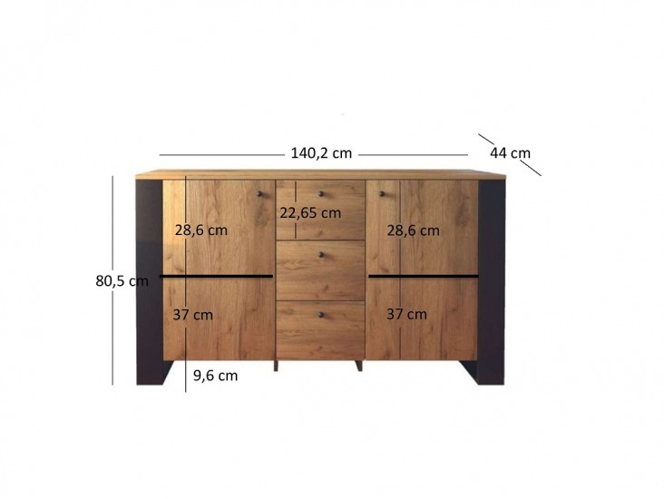 Wood K2D3S arany kraft tölgy
