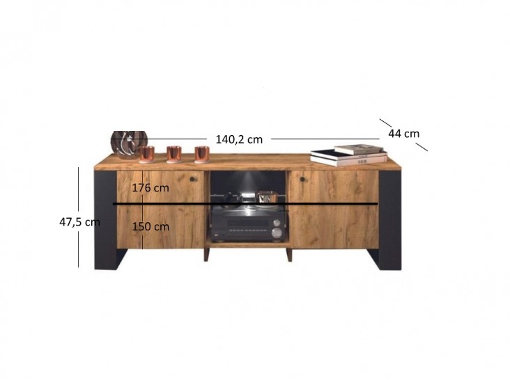 Wood RTV2D/140 arany kraft tölgy