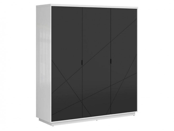 Forn SZF3D gardrób matt fekete/ fényes fehér Forn SZF3D gardrób matt fekete/ fényes fehér